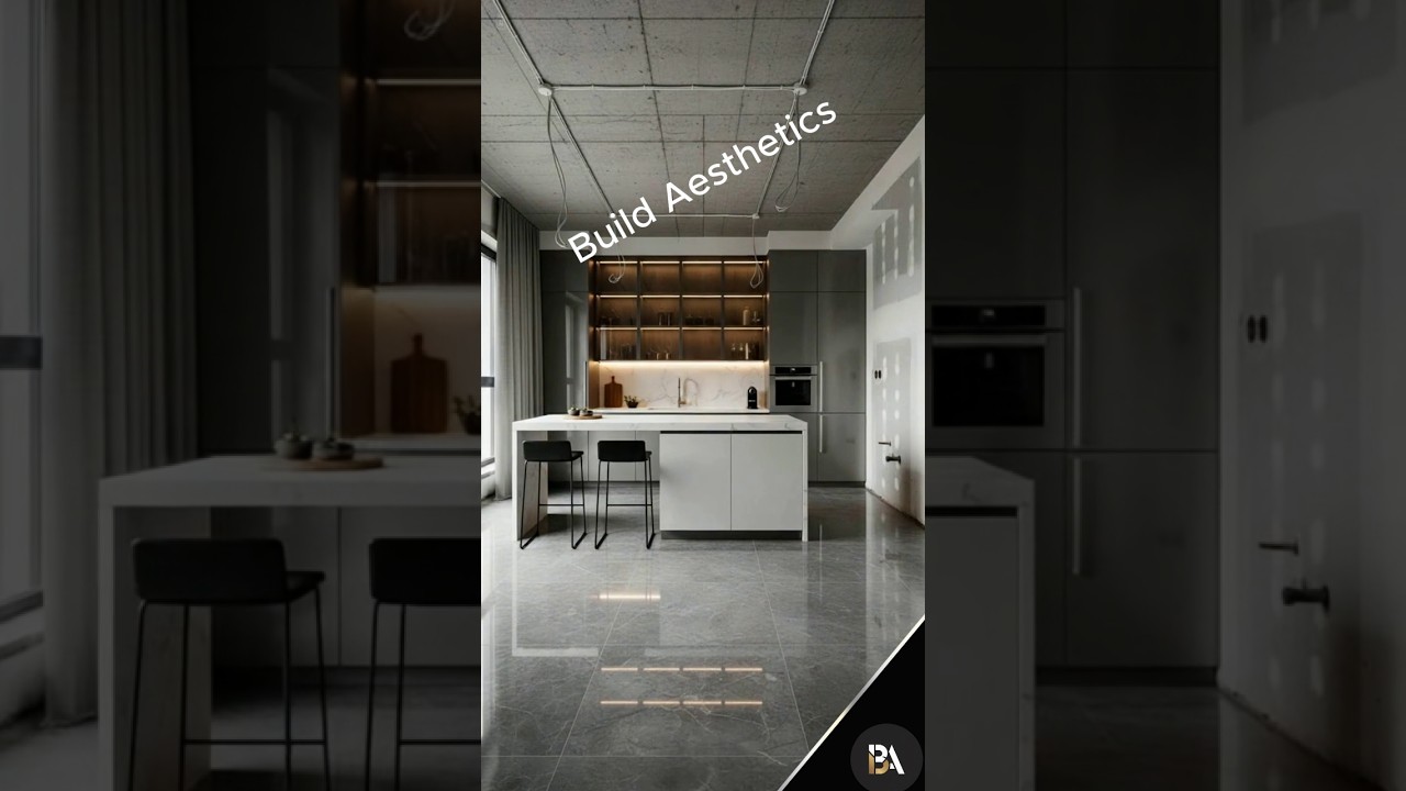 Modern Glass Kitchen Design | Luxury Open-Plan Interior 