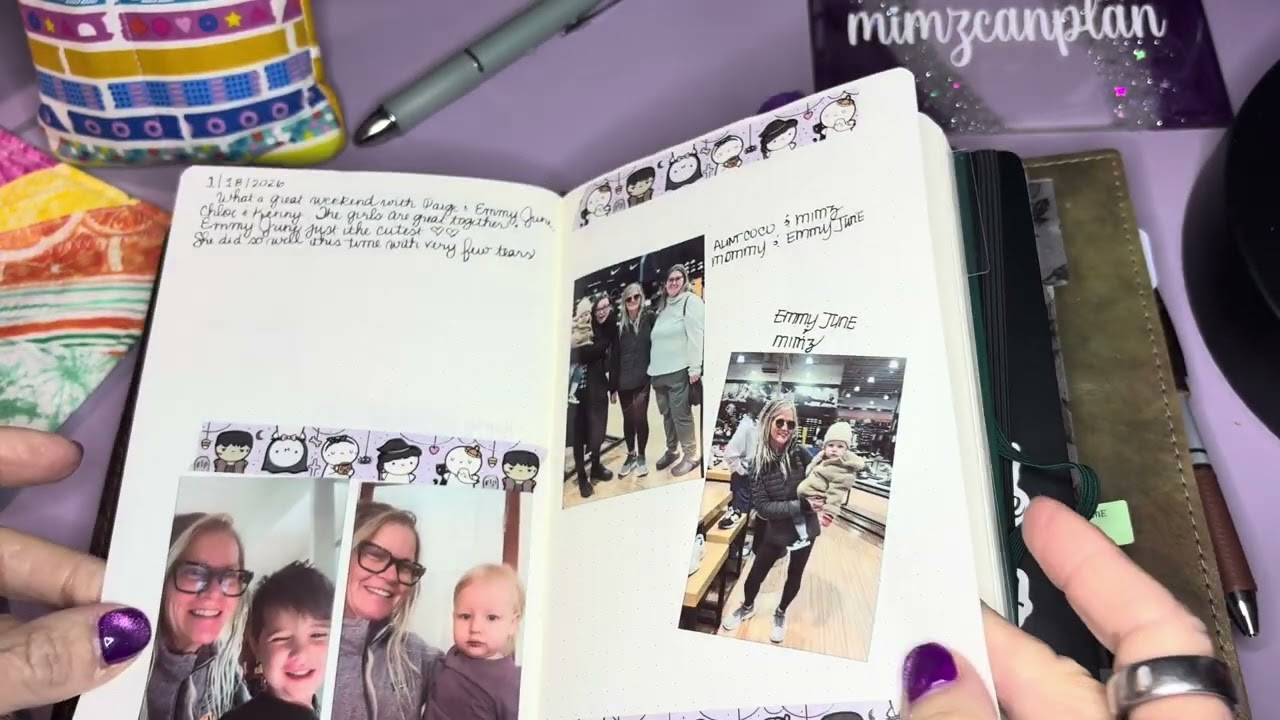 January in my Wonderland 222 and Hobonichi weeks