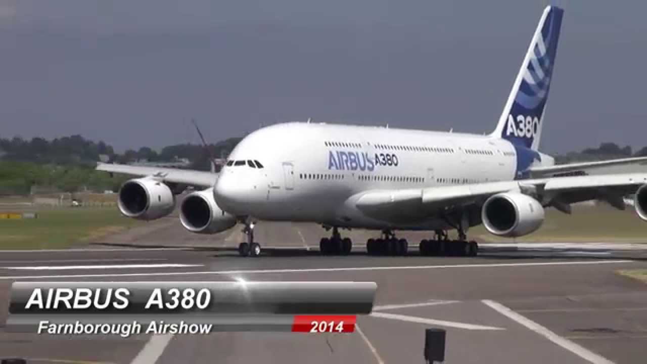 A380 Airbus performs acrobatic stunts!! @  Farnborough Airshow 2014