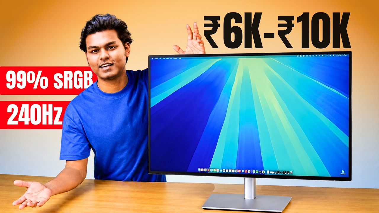 Monitors Under 6000, 8000 & 10000 for 2026 🔥 Gaming, Editing, Productivity | Best Monitors 10000