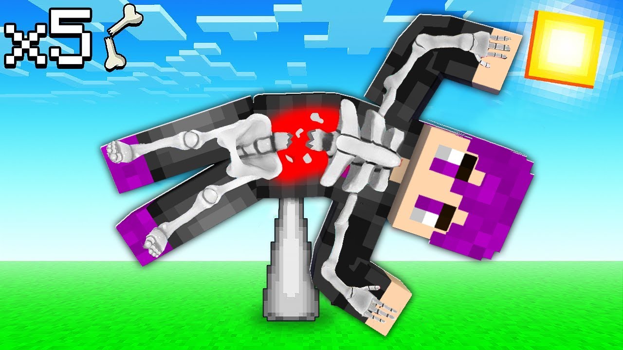 تحطيم كل عظام جسمي بالعبة ماين كرافت مع صديقي النوب ... !؟🔥😱