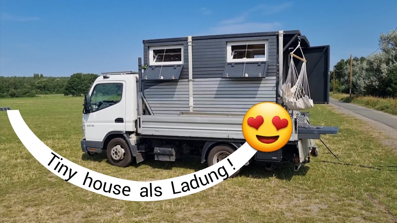 G&uuml;nstige Absetzkabine zum Campen gebaut / Roomtour Tiny House auf R&auml;dern!