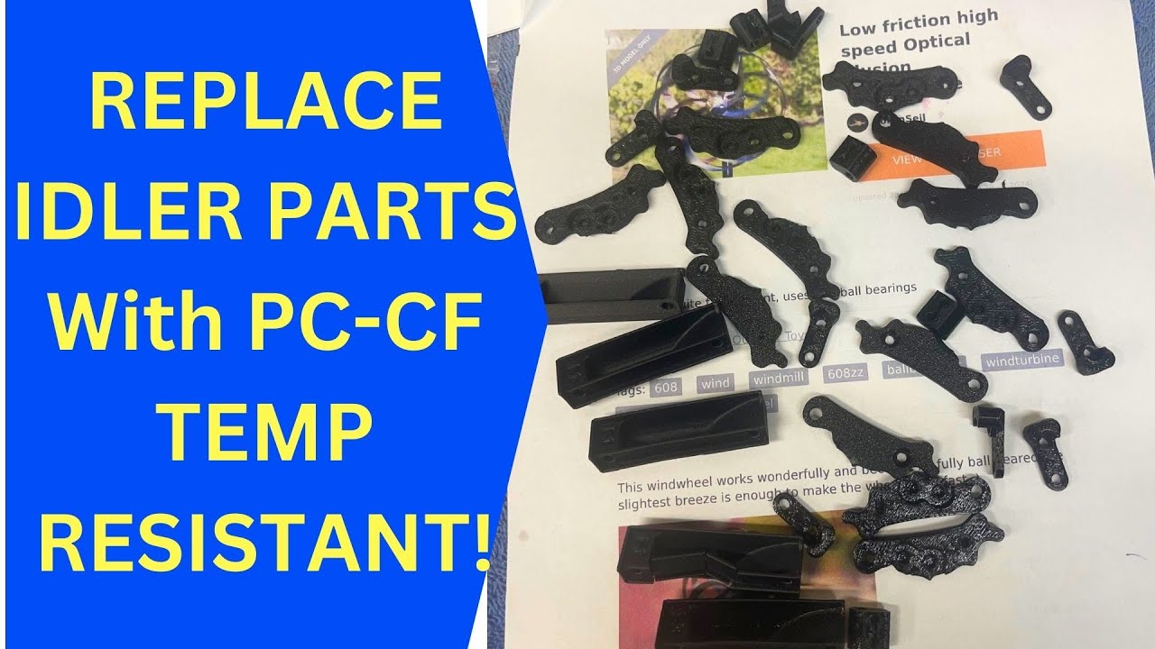 IDLER PARTS REPLACEMENT With PC CF PRUSA XL