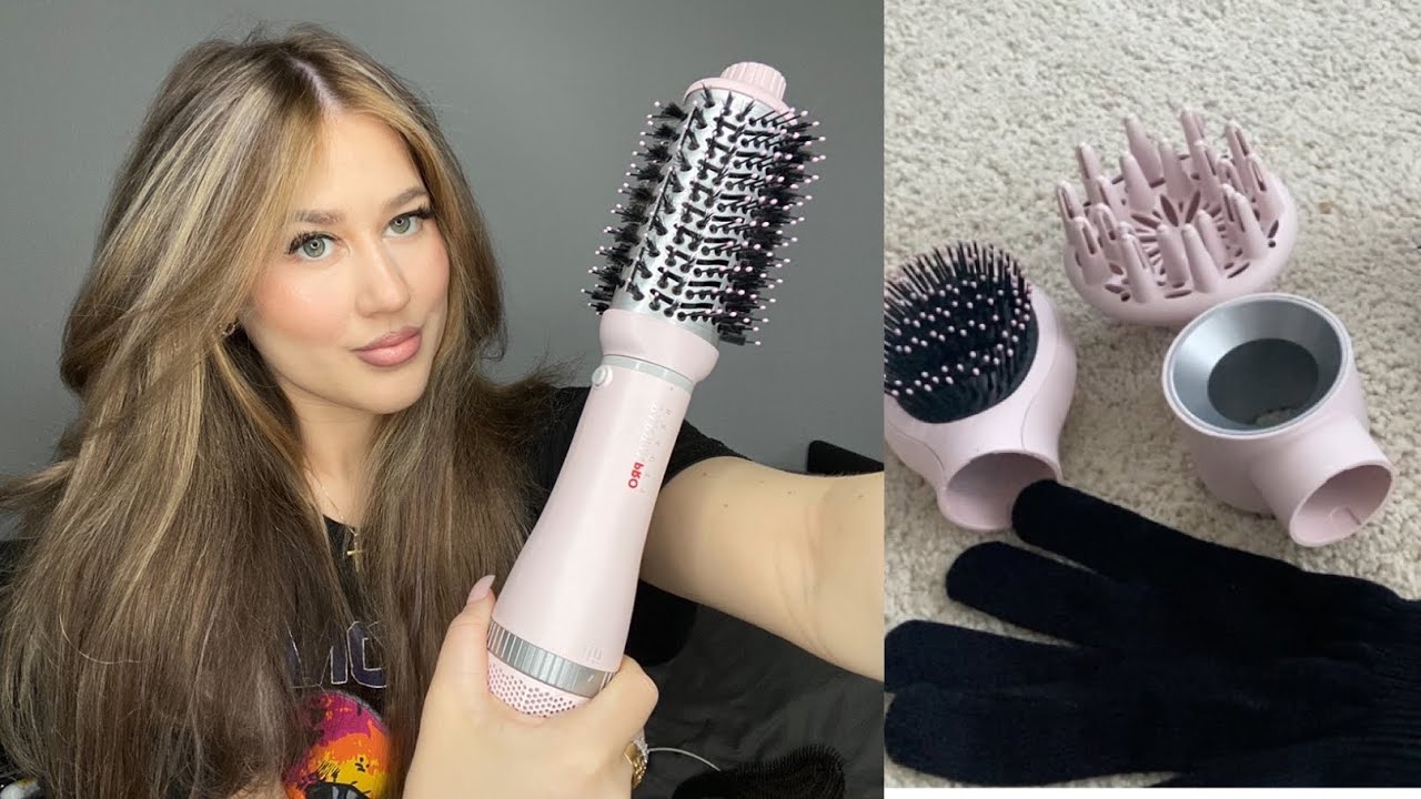 Glatte Haare mit dem 4 in 1 Haartrockner von PARWIN PRO BEAUTY