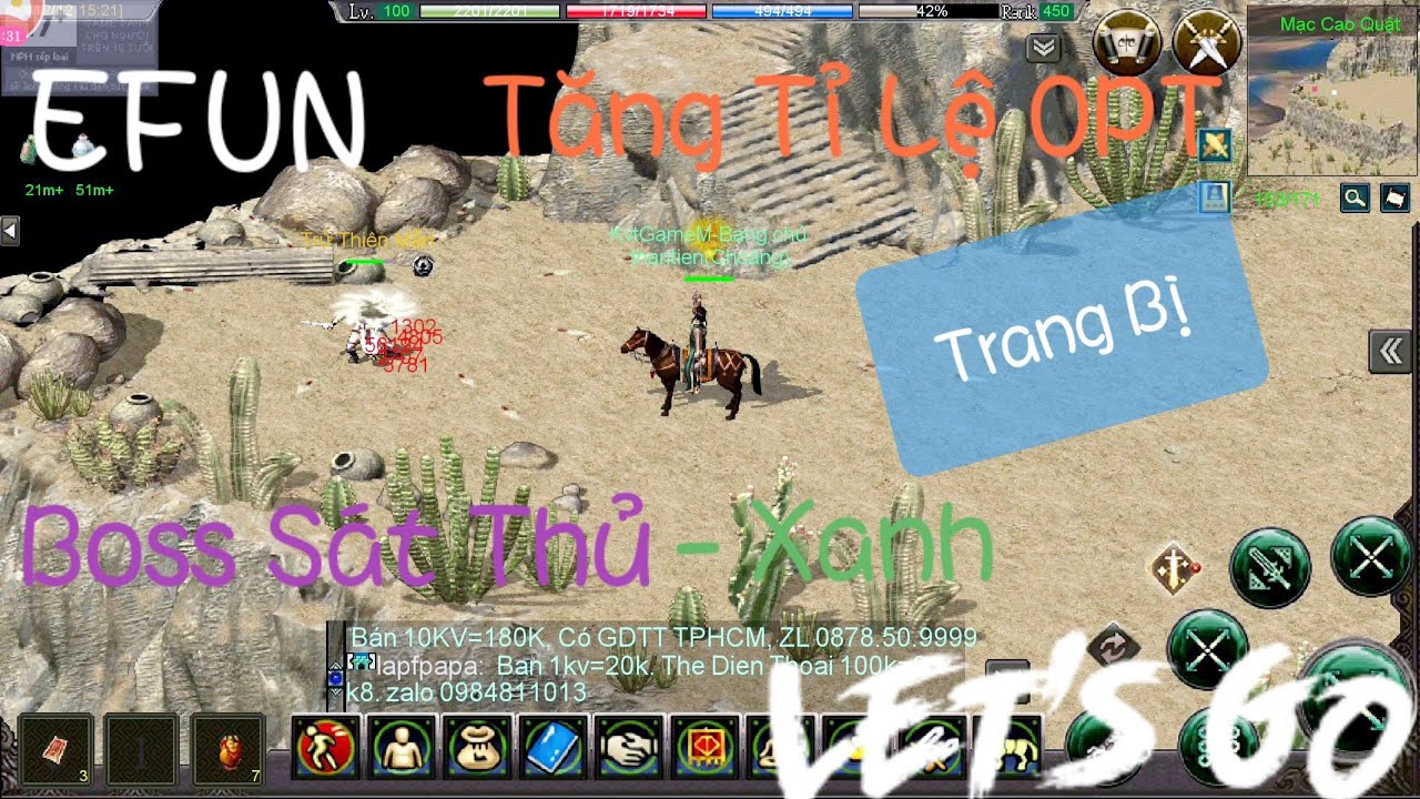 Tỉ Lệ Cao Ra Đồ MAX OPT Khi Săn Boss Sát Thủ . Tại Game VLTK I Mobile JX1 EFUN VN