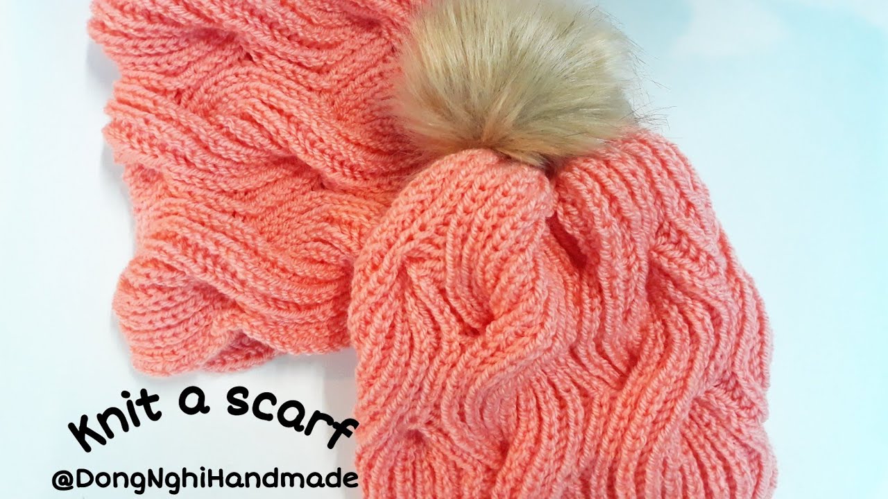 [Knitting] Đan khăn len vặn thừng