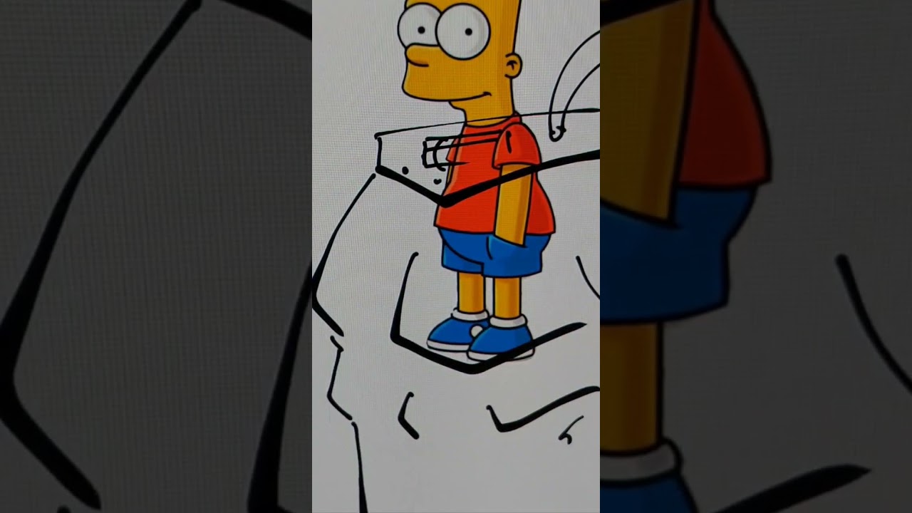 Bart + Luther umbrella Academy + The Simpsons
