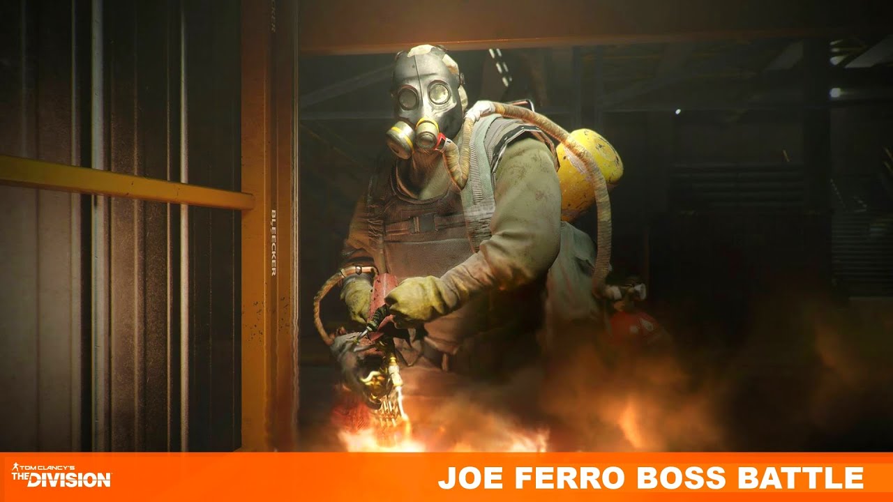 Tom Clancy's The Division - Joe Ferro (Leader of Cleaners) Boss Battle Gameplay (1080p)