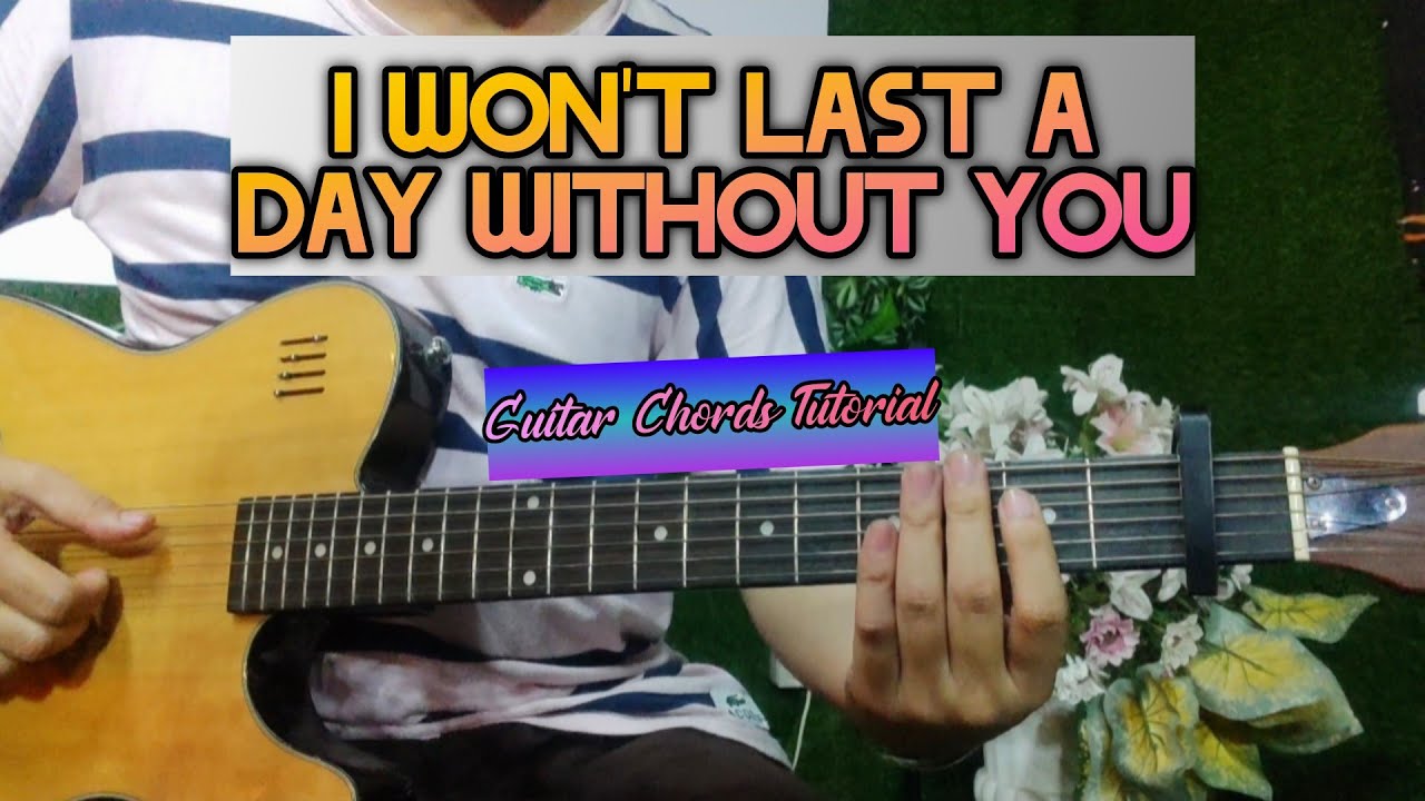 I won't last a day without you - Carpenters | Guitar Chords Tutorial