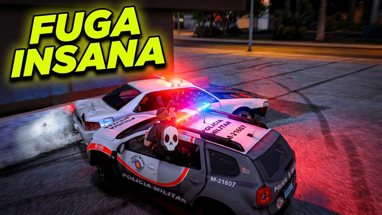 (SAMP-RP) FUGA + TROCA DE TIROS: A PM NÃO DEU TRÉGUA!