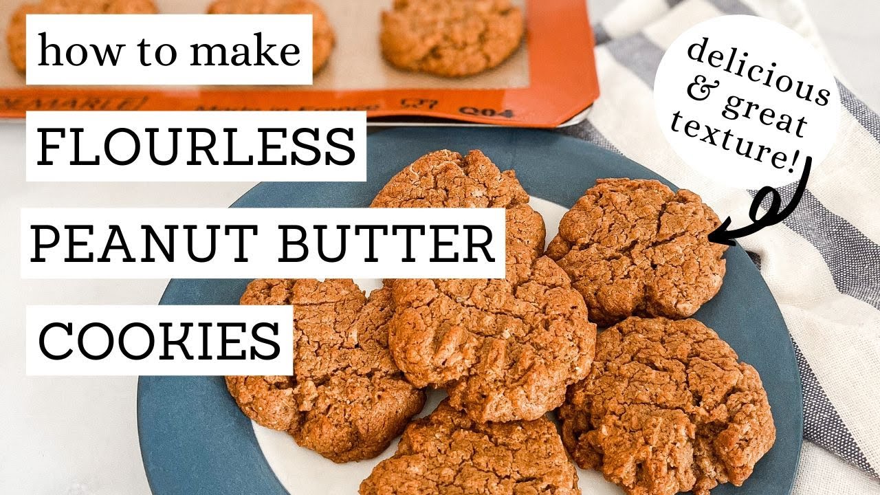 Flourless Peanut Butter Cookies Recipe with Honey or Date Syrup