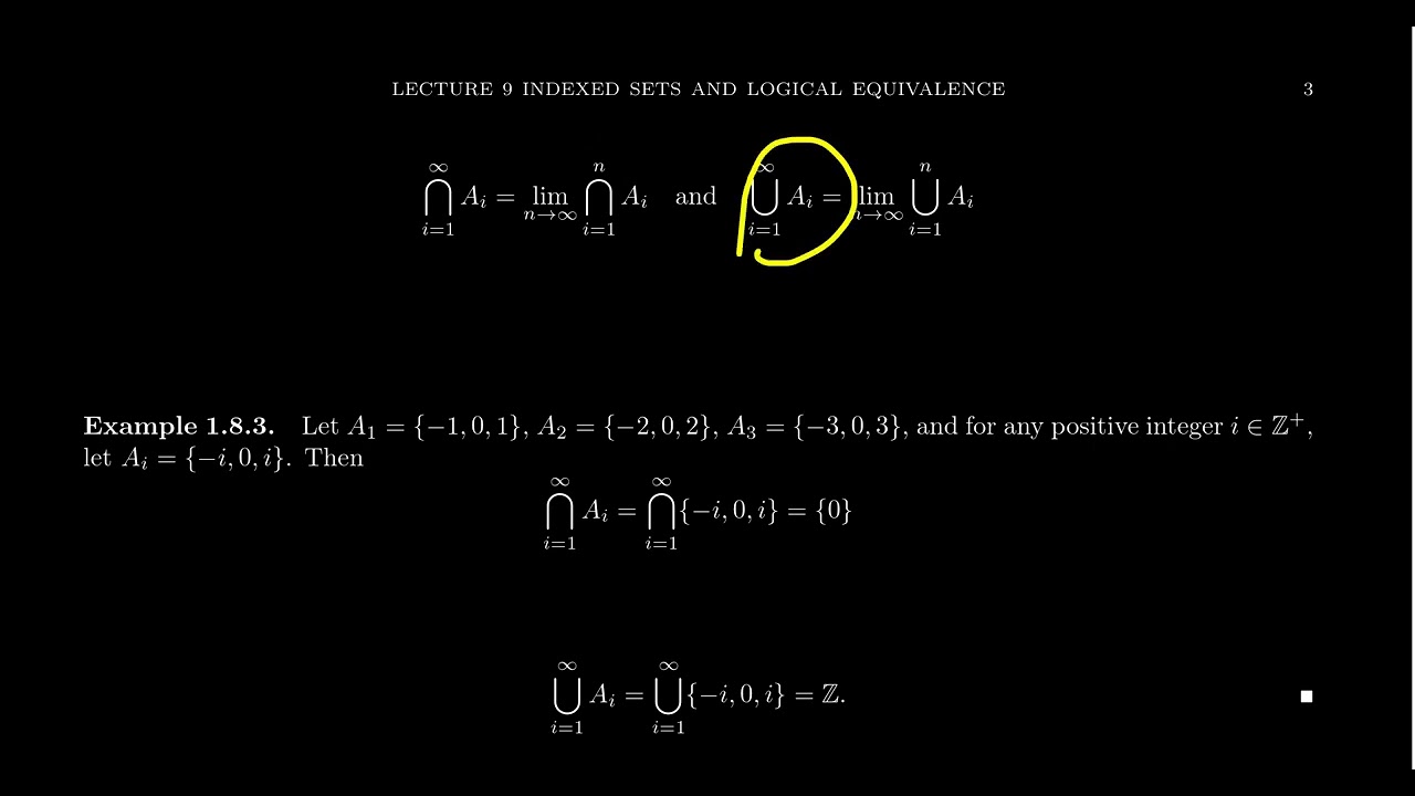 Indexed Sets