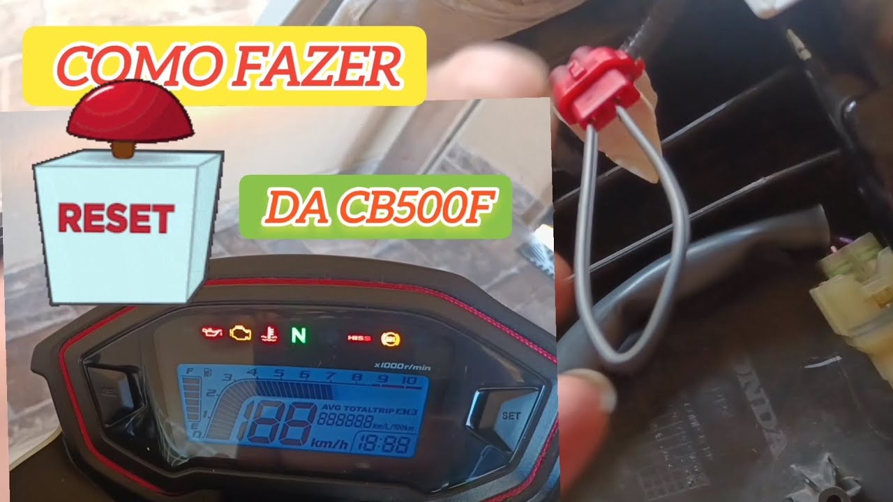 COMO  RESETAR  CB500F #façavocêmesmo #emcasa #manutenção #motos #cb500f
