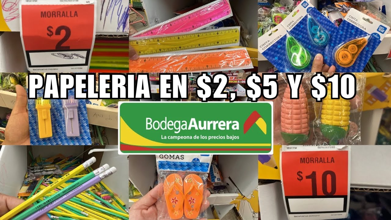 ‼️ÚTILES ESCOLARES A BAJO COSTO EN BODEGA AURRERÁ⚠️DESDE $2, $5 y $10 PESOS✨