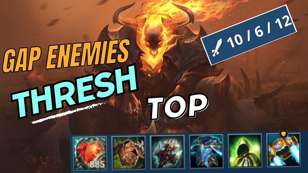 DOMINATE ENEMIES WITH #thresh  #top  LANE IN #wildrift