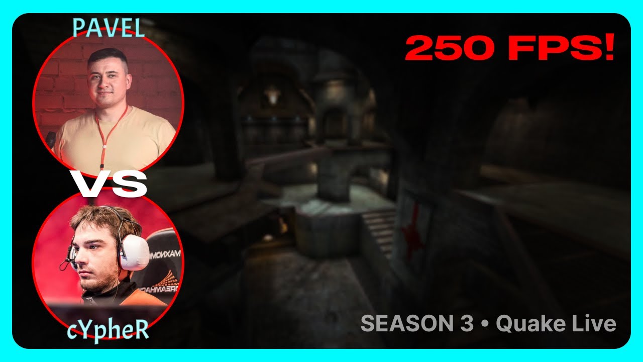 PAVEL vs cYpheR | 250FPS Quake Season 3 | BO5 | Quake Live