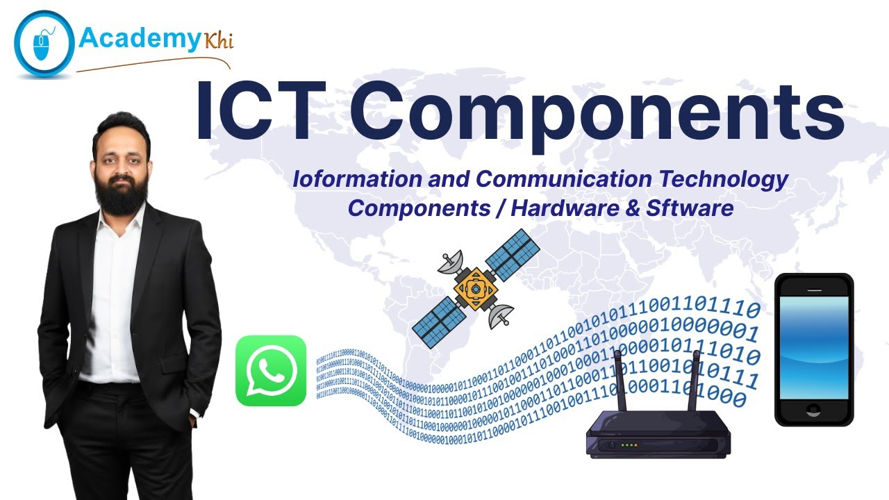 ICT Components Explained: Hardware, Software, Data & Networks | ICT Kya Hai? | Urdu/Hindi