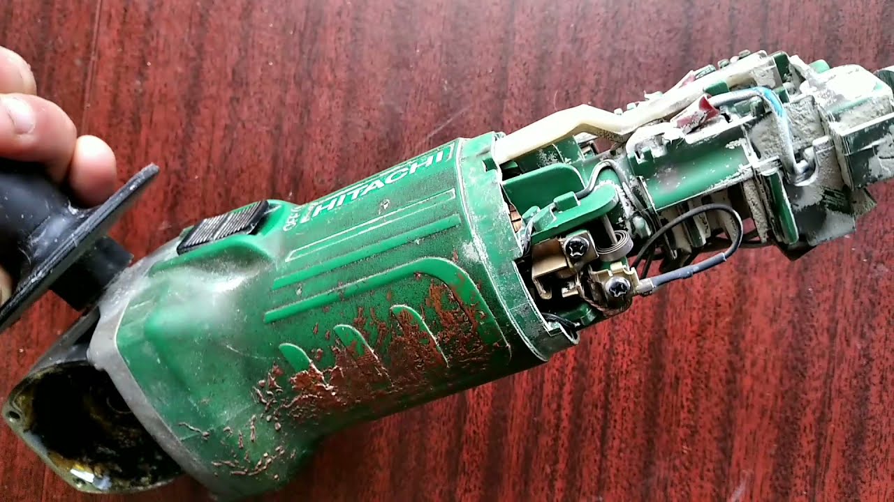 Hitachi G13SS2. Рэмонт угловой шлифовальной машини.