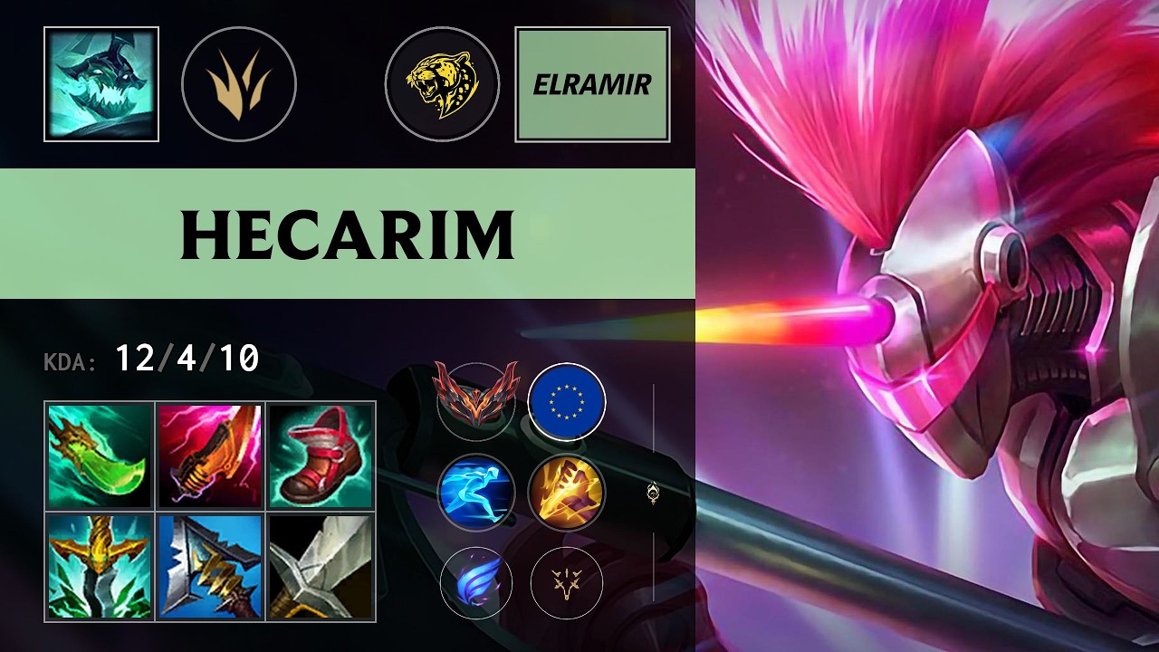 (BW Elramir) Hecarim Jungle vs Jarvan IV - EUW Grandmaster Patch 26.11