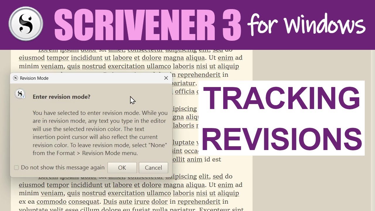 Scrivener 3 for Windows: How to Use Revisions