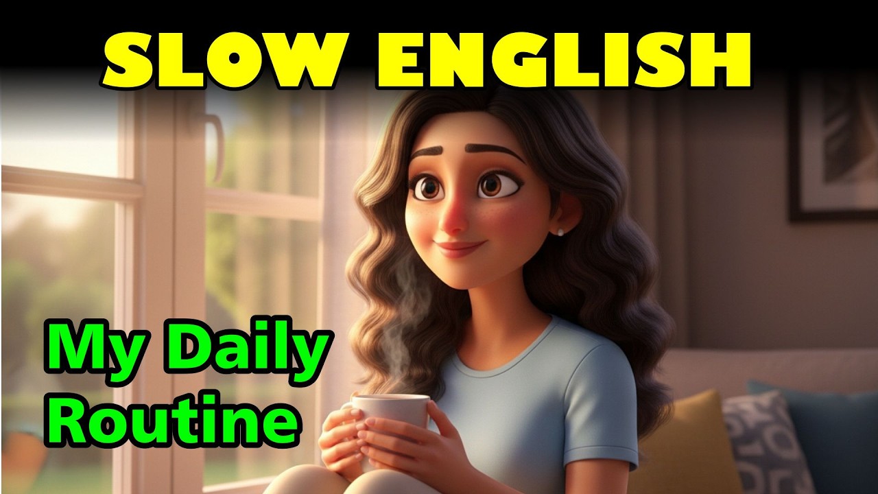 My Daily Evening Routine | Easy English Listening Practice for Beginners | Slow English