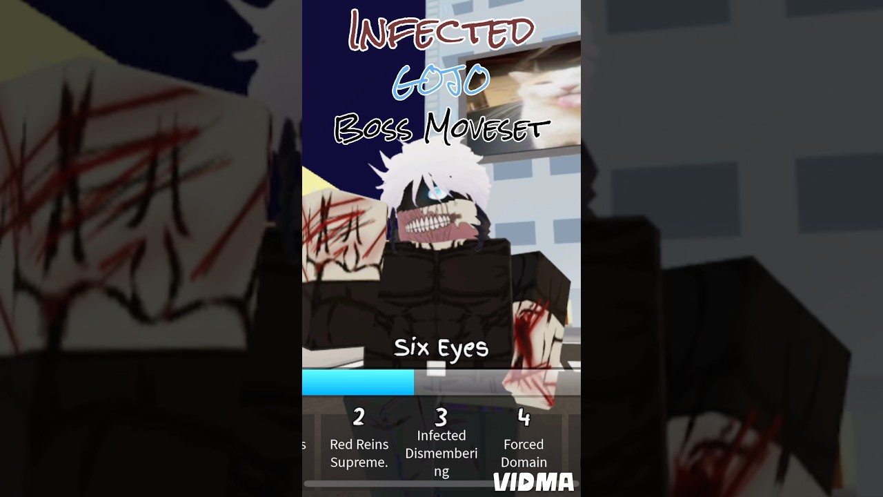 Infection AU Gojo Moveset #jjs #jjk #gojo #roblox #jujutsushenanigans
