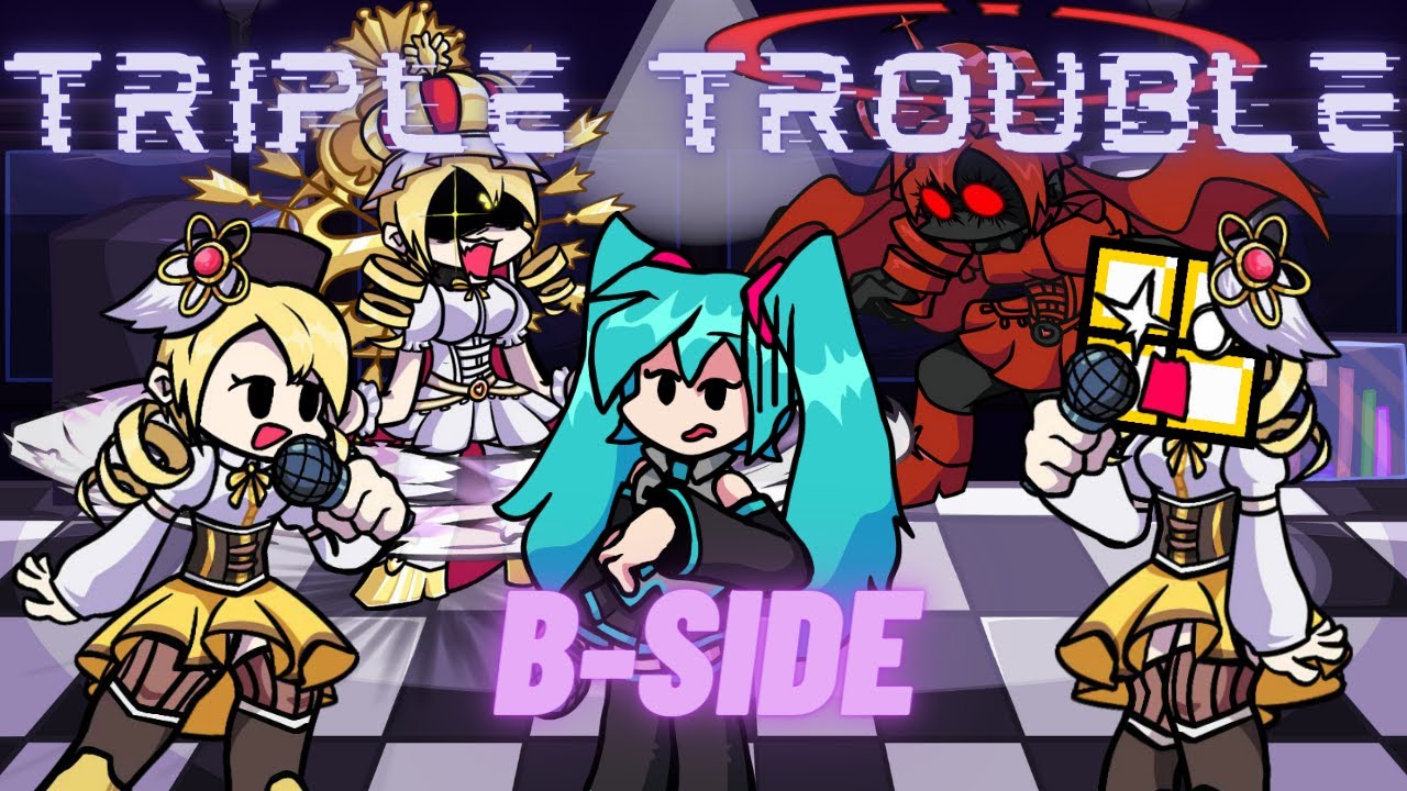 FNF B-side Triple Trouble but Mami and Miku sings it