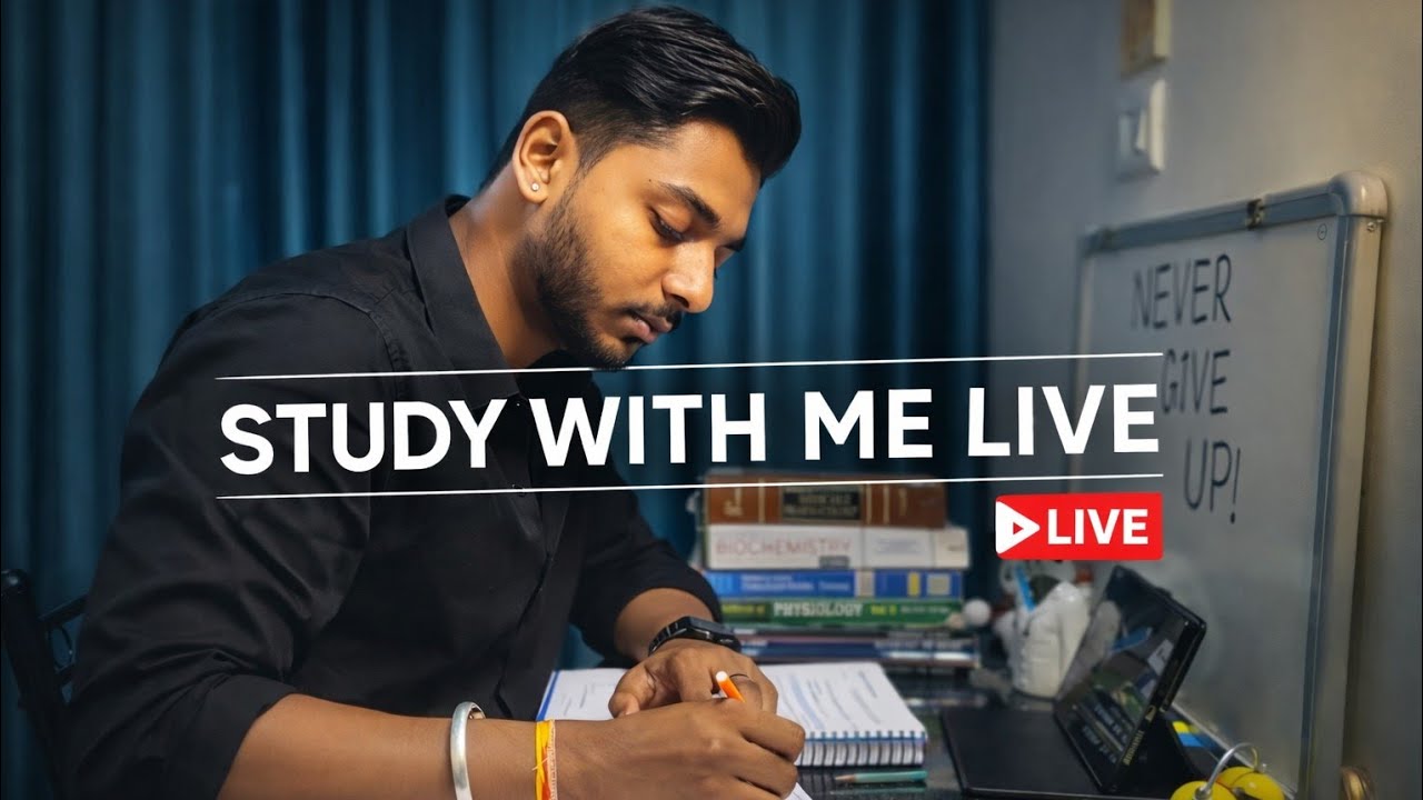 🔴 LIVE Study With Me | MBBS | 2-Hr Focus 📚| pomodoro