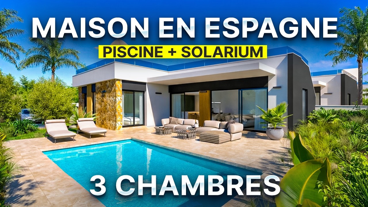 Villa en Espagne avec piscine 🇪🇸 | 3 chambres, solarium | Ciudad Quesada – 514 000 €