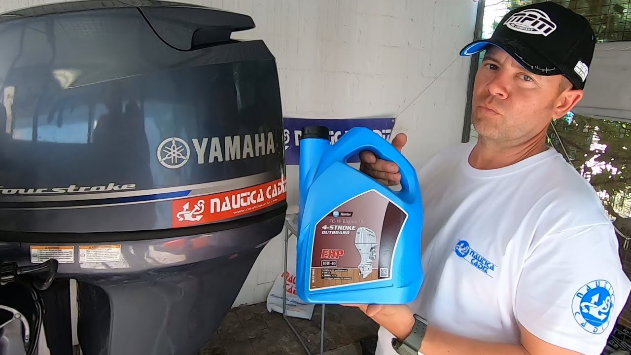 cambio de aceite y filtro de aceite de motor fueraborda yamaha 80cv 4t