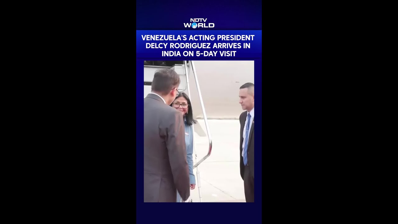 Venezuela's Acting President Delcy Rodriguez Arrives in India on Five-Day Visit