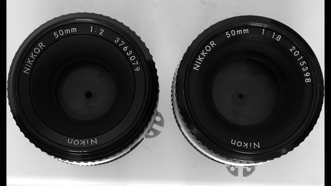 Nikkor 50mm f/2 vs. 50mm f/1.8