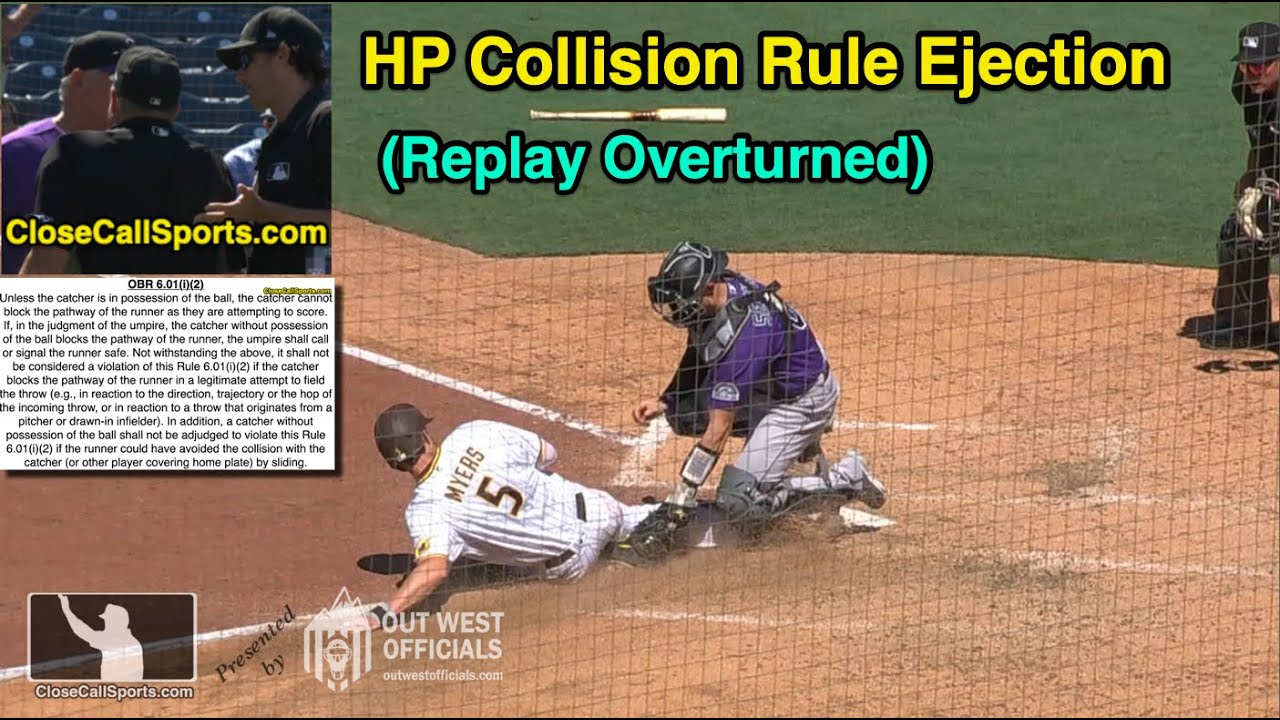 Ejection 114 - Bud Black Tossed After Replay Awards Padres Run for Plate Blocking Violation