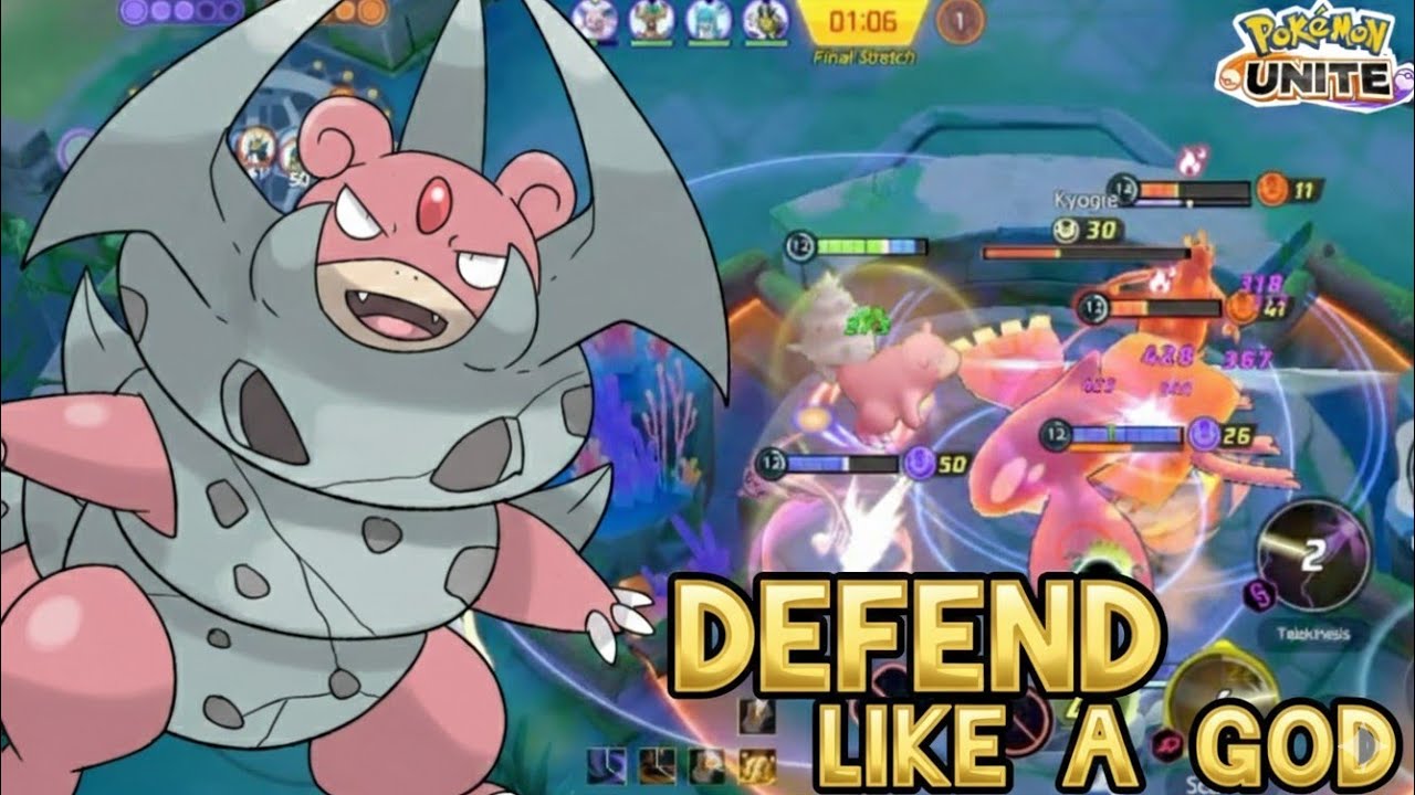 SLOWBRO ANNOYS OPPONENTS WITH SCALD & TELEKINESIS||POKÉMON UNITE||SHADOW UNITE