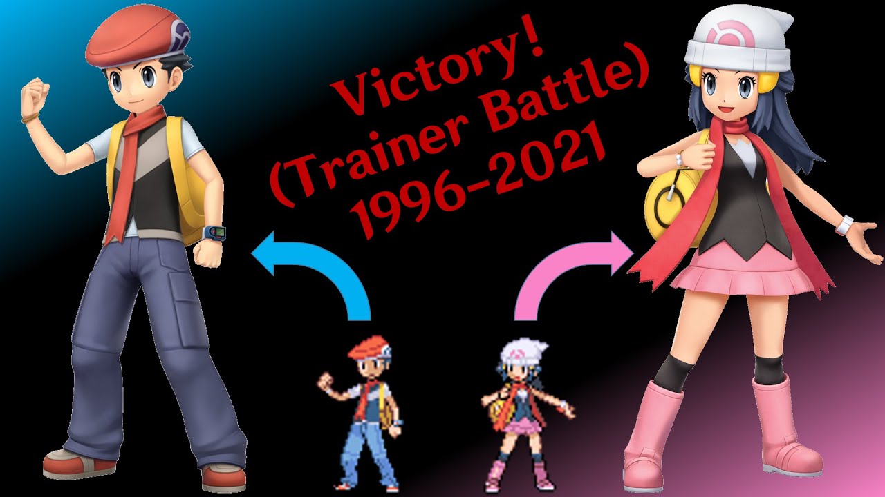 Evolution of Trainer battle victory themes (1996-2021) up to Brilliant Diamond/Shining Pearl!