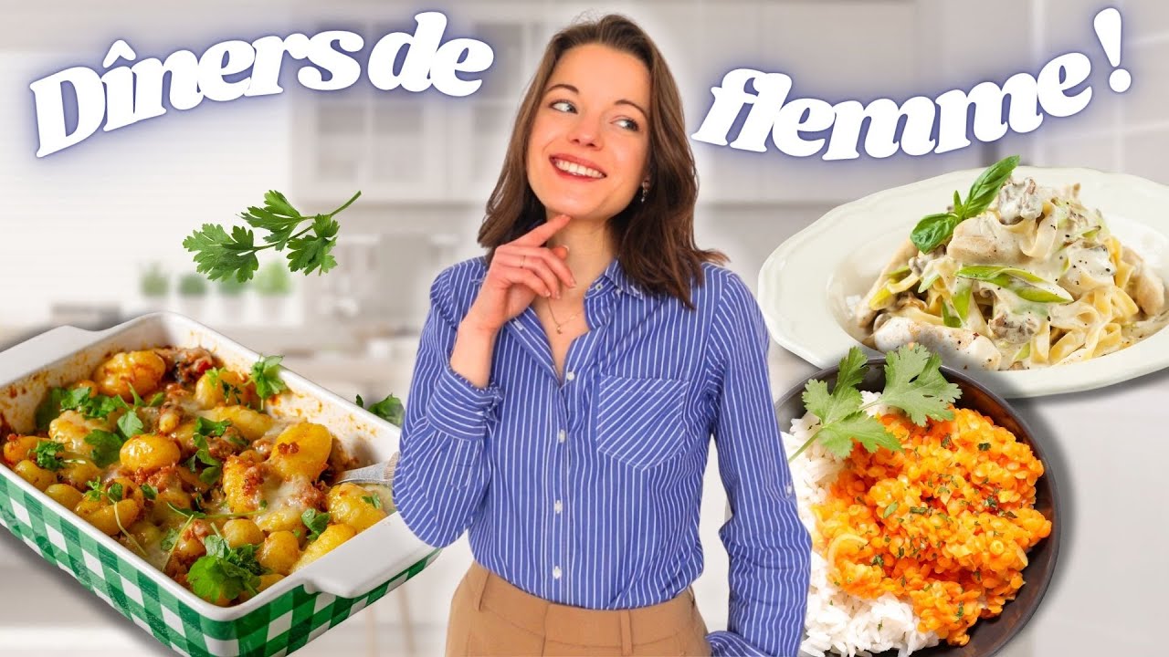 D&icirc;ners &eacute;quilibr&eacute;s de flemme | recettes faciles, rapides et petit budget !