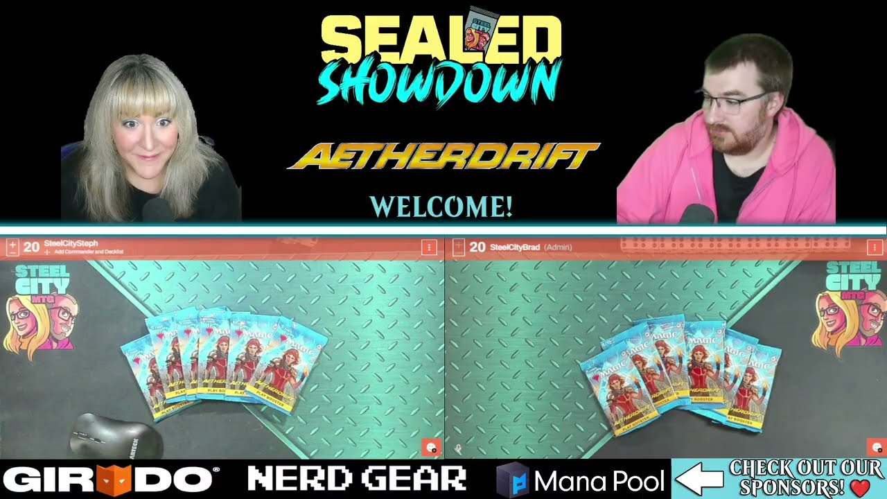 MTG SEALED SHOWDOWN with SteelCityMTG -- Aetherdrift