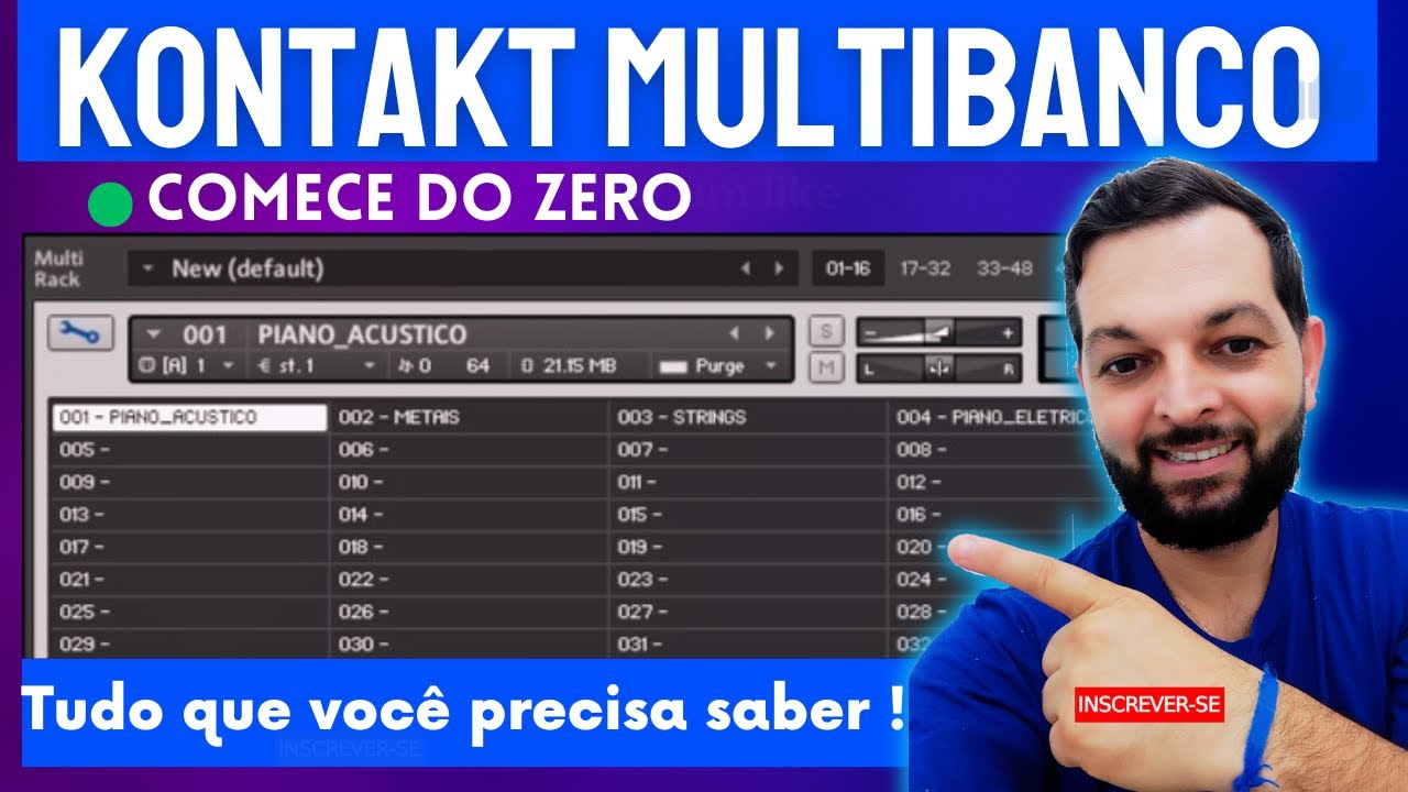 COMO CRIAR UM MULTI BANCO DE INSTRUMENTOS NO KONTAKT ! ✅