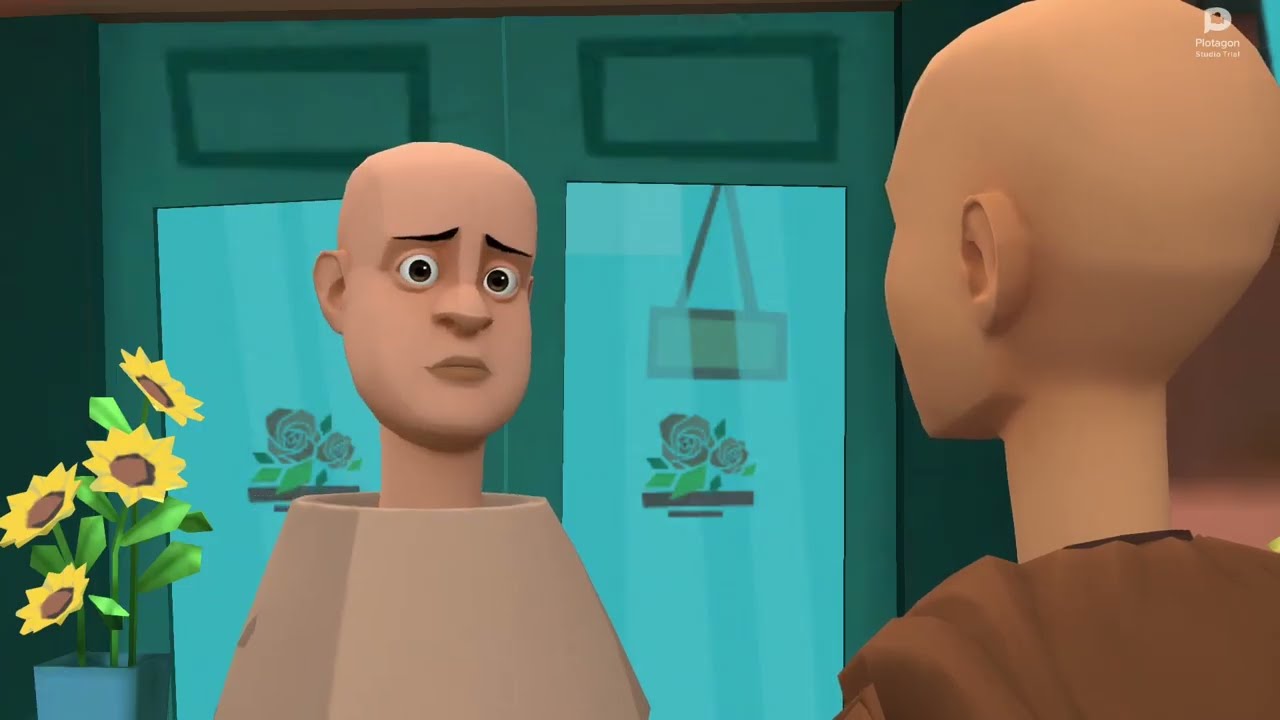 Fat Caillou pretends to be a monk & scams people/busted/sued/goes to court/loses his case/grounded