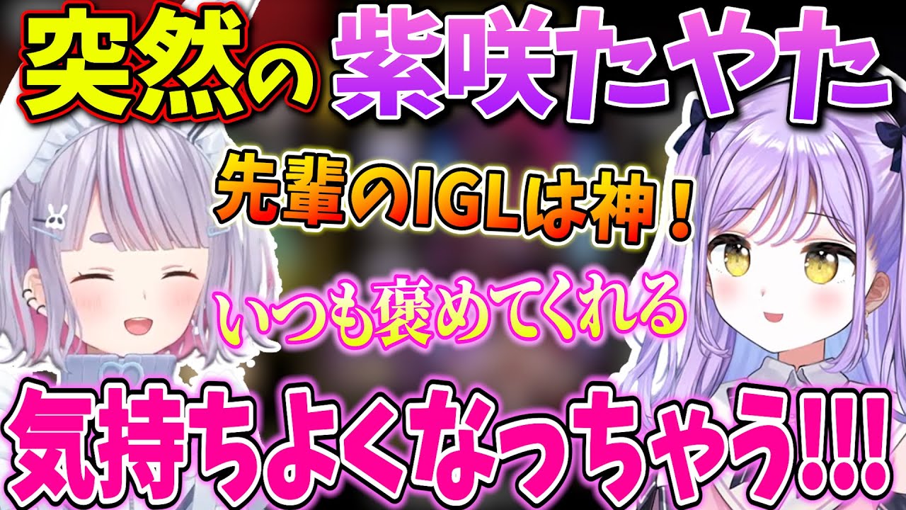 先輩兎咲ミミのIGLを褒めまくってデレデレにさせる後輩紫宮るな【兎咲ミミ/紫宮るな/樋口楓/みこだよ/APEX/V最協s5/ぶいすぽっ！/切り抜き】