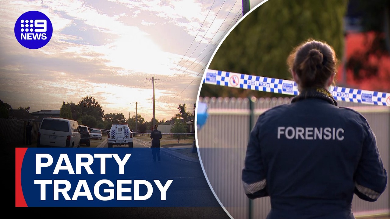 Suburban house party turns to tragedy | 9 News Australia