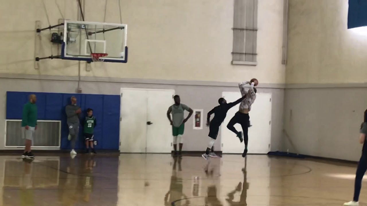 Kyrie Irving, Jayson Tatum, Jaylen Brown play 1-on-1 after Celtics practice
