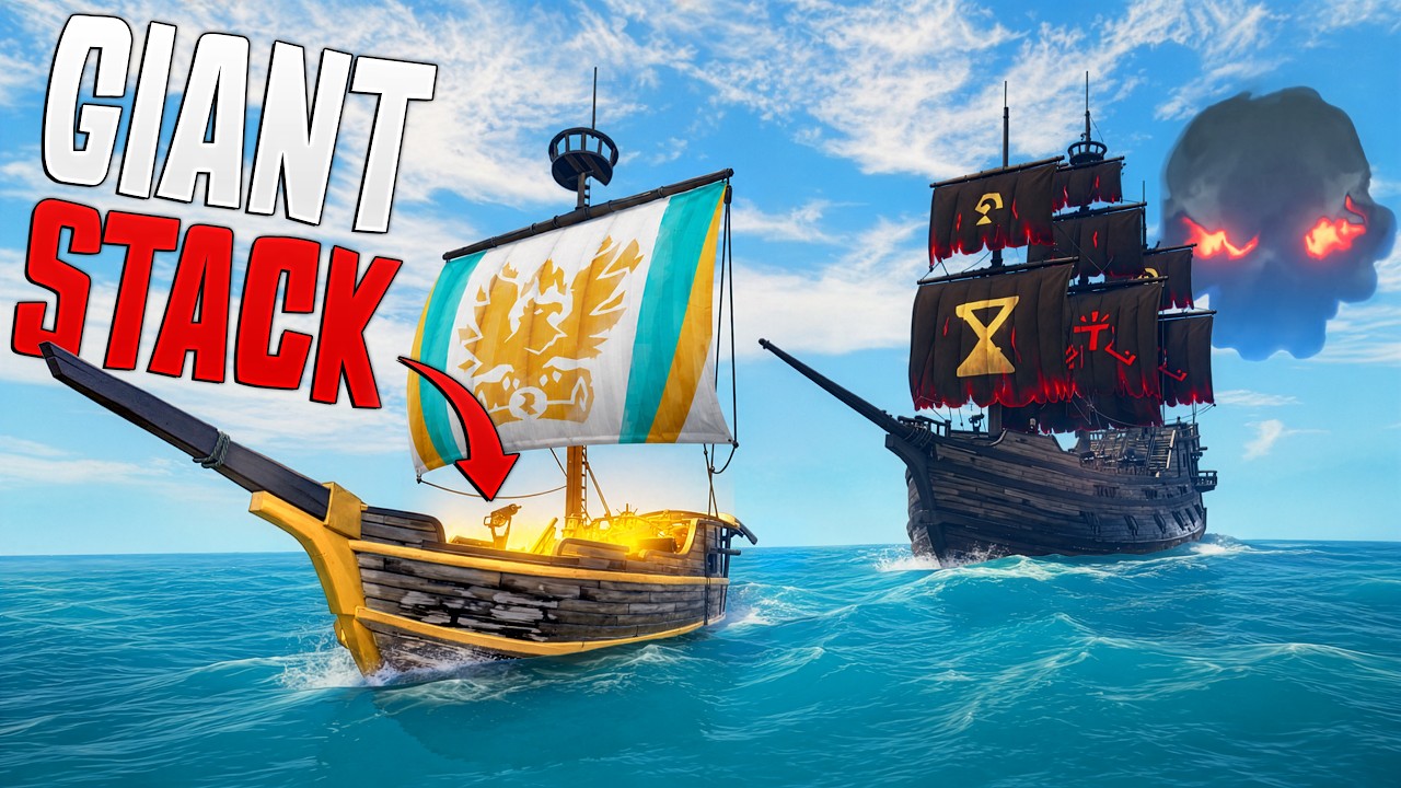 GIANT LOOT STACK AT RISK! ALL OUT WAR! (Sea of Thieves)