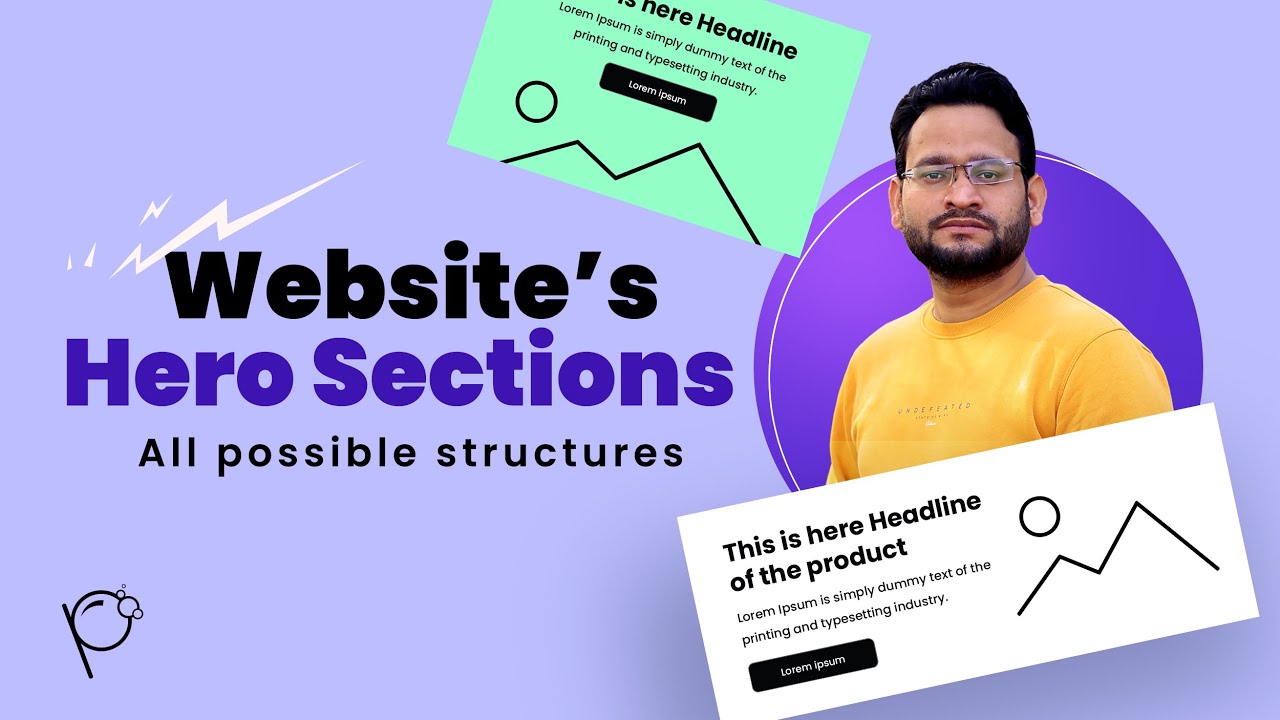 All Possible Website's Hero Section Designs structures Defined in HIndi #uidesign #design #website