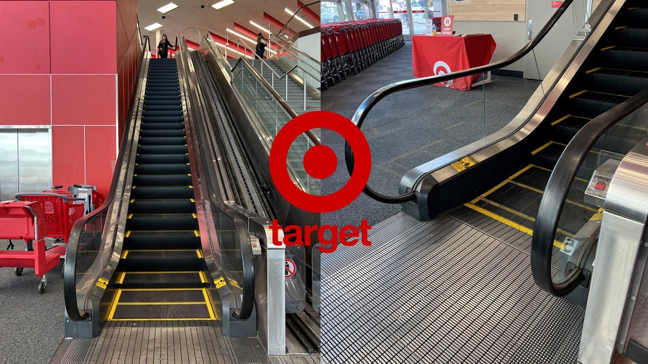 Beat-Up Mitsubishi Double-File Escalators - Target - Sunnyvale, CA