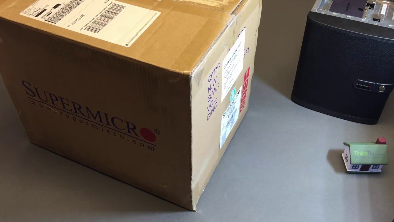 Supermicro SuperServer SYS-5028D-TN4T (Xeon D-1541) unboxing, with HDD LEDs shown at first boot