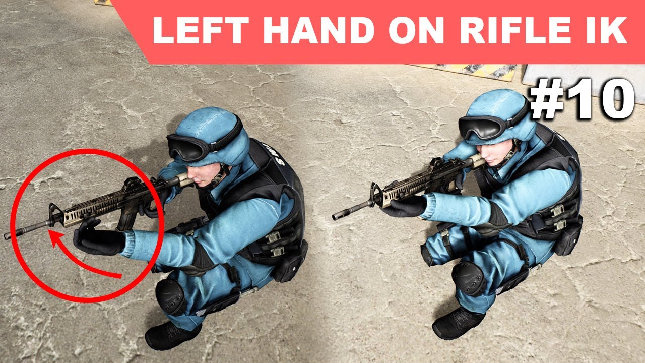 Unreal Third Person Shooter #10 - Keep left hand on rifle with IK