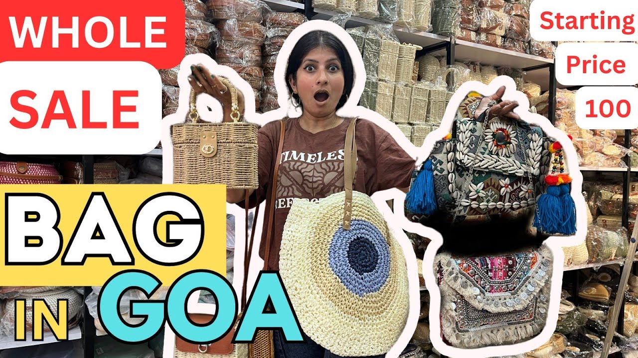 Wholesale Bagshop in Goa starting price rs 100 || गोवा में सस्ता बैग शॉप ॥ Goa famouse bagshop ||