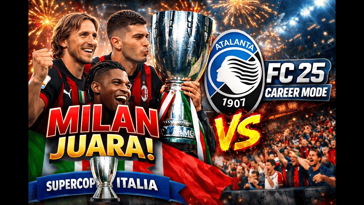 Final Suppercopa Italia, trofi pertama untuk AC Milan | FC 25 AC Milan Career Mode #8