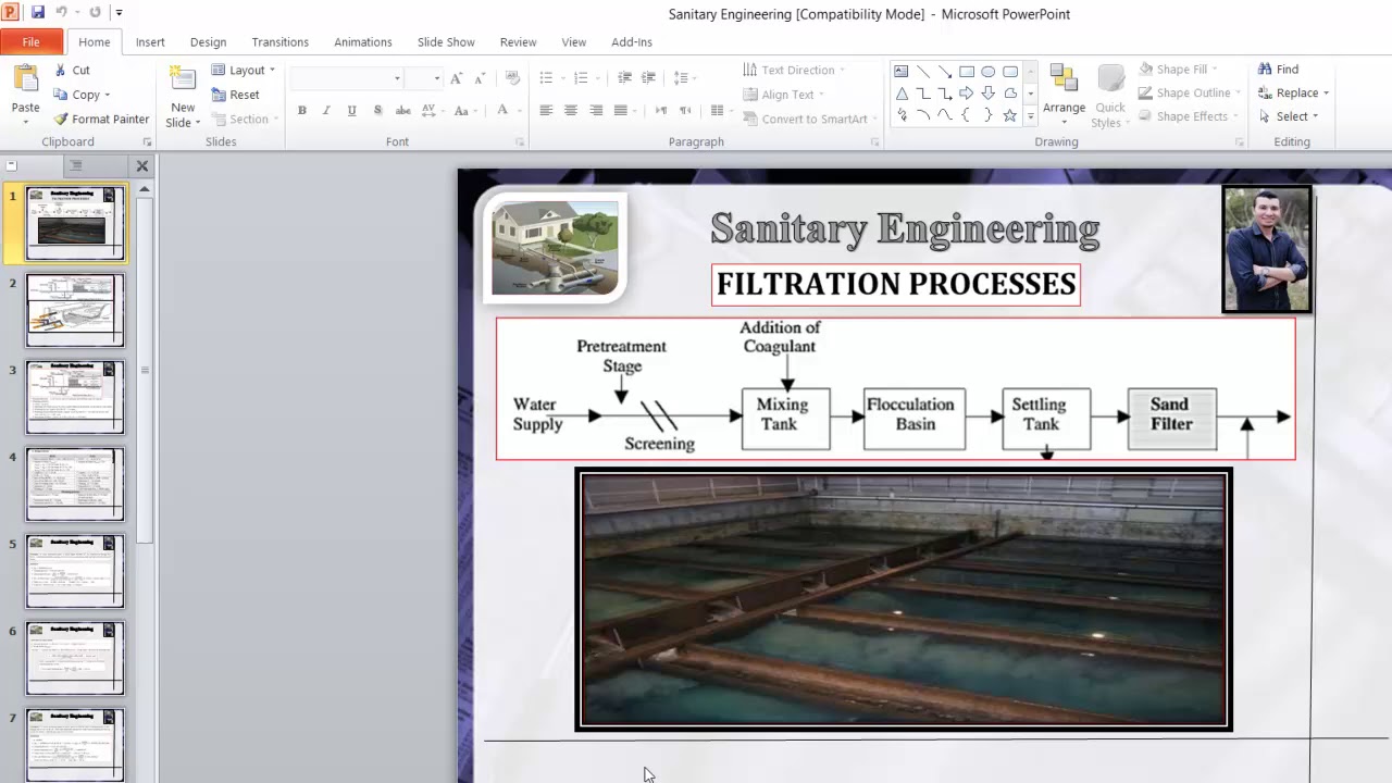 الحلقة العاشرة: طريقة عمل المرشح الرملي السريع Rapid sand filter | محمد أشرف